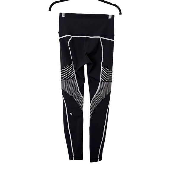 SOULCYCLE X LULULEMON Channel Your Energy Tight‎ Black Sz 6 - Picture 3 of 4